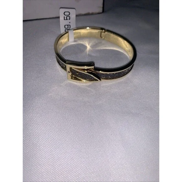 Macy’s Belt buckle design Gold  coloured bracelet Fashion Jewelry - Picture 10 of 12